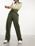 Фото #1 товара New Look wide leg joggers in khaki