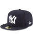 Фото #1 товара Men's Navy New York Yankees Cooperstown Collection Wool 59FIFTY Fitted Hat
