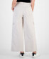 ფოტო #2 პროდუქტის Petite High Rise Wide-Leg Cargo Pants