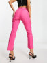 ASOS DESIGN Hourglass slim skim cigarette trouser in cerise pink US 14 - фото #3