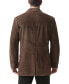 Фото #2 товара Men Cliff Classic Two-Button Suede Leather Blazer - Tall