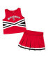 Toddler Girls Red Wisconsin Badgers Carousel Cheerleader Set