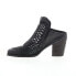 Фото #5 товара Diba True Landing Crew 23523 Womens Black Leather Heeled Sandals Shoes