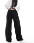 Фото #5 товара Extro & Vert drawstring tailored trousers in black and white