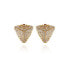 ფოტო #1 პროდუქტის Gold-Tone Pyramid Glass Stone Clip On Stud Earrings