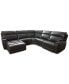 Фото #1 товара Hutchenson 119.5" 5-Pc. Zero Gravity Leather Sectional with 2 Power Recliners and Chaise, Created for Macy's