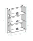 3-Shelf Folding Stackable 27.5" Wide Bookcase