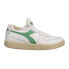 Фото #2 товара Diadora Mi Basket Row Cut Lace Up Mens White Sneakers Casual Shoes 176282-C8451
