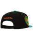 Фото #2 товара Men's Black, Teal Atlanta Braves Citrus Cooler Snapback Hat