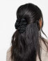 Revolution Hair Ruched Satin Claw Clip Black - фото #4