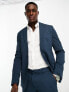 Фото #1 товара New Look single breasted skinny suit jacket in dark blue