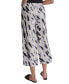 Women's Linen Printed Drawstring Pants