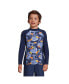 Фото #3 товара Big Boys Husky Long Sleeve UPF 50 Swim Rash Guard