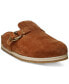 Фото #1 товара Men's Turbach Shearling-Lined Suede Slip-On Clogs