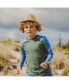 Фото #2 товара Рашгард Снаппер Рок для малышей и мальчиков с длинным рукавом, модель Оливково-синий (LS Rash Top)
