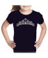 ფოტო #1 პროდუქტის Big Girl's Word Art T-shirt - Princess Tiara
