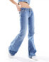 Tommy Jeans Sophie low waisted belted jeans in mid wash W29 L30 - фото #8