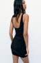 Фото #6 товара Платье из полиамида со стразами ZARA