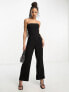 Фото #1 товара Forever New strapless jumpsuit in black