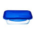 Фото #2 товара Герметичная коробочка для завтрака Pyrex Cook&go 30 x 23 cm 3,3 L Прямоугольный Синий Cтекло (4 штук)