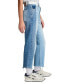 ფოტო #3 პროდუქტის Women's 90s Loose Crop Spliced Jeans