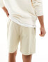 Another Influence linen blend shorts in beige