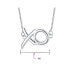 ფოტო #1 პროდუქტის Minimalist Hugs And Kisses XO Station Pendant Necklace For Women For .925 Sterling Silver With Chain