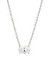 Oval Cubic Zirconia Necklace, 16" + 2" extender, Created for Macy's