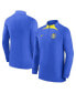 ფოტო #2 პროდუქტის Men's Blue Club America Strike Drill Performance Raglan Quarter-Zip Long Sleeve Top