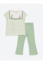 Фото #2 товара Костюм LC WAIKIKI Baby Girl Embroidered Blouse and Leggings