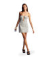 ფოტო #1 პროდუქტის Women's Striped Strapless Mini Dress