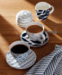 Фото #4 товара Blue Bay 4-Piece Teacup Saucer Set