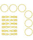 ფოტო #4 პროდუქტის 6-Pc. Set Cubic Zirconia Stack Rings in 14k Gold-Plated Sterling Silver