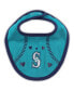 ფოტო #2 პროდუქტის Newborn and Infant Boys and Girls Navy, Aqua Seattle Mariners Three-Piece Love of Baseball Bib Bodysuit and Booties Set