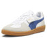Фото #2 товара Puma Palermo Lace Up Mens Blue, Grey, White Sneakers Casual Shoes 39646406