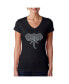 Women's Word Art V-Neck T-Shirt - Tusks