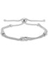 Diamond X Bolo Bracelet (1/8 ct. t.w.) in Sterling Silver