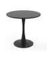 31.5" Round Dining Table with Anti-Slip PP Ring-Black