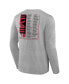 Фото #2 товара Men's Heather Gray San Francisco 49ers Super Bowl LVIII Two-Side Roster Big and Tall Long Sleeve T-shirt