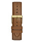ფოტო #3 პროდუქტის Men's Analog Brown Genuine Leather Watch 42mm