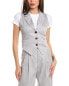 Фото #1 товара Luxe Always Pinstripe Vest Women's