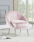 Olivia Velour with Legs Accent Chair