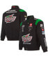 Men's Black Ty Gibbs Interstate Batteries Twill Uniform Full-Snap Jacket