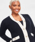 Фото #3 товара Women's Jacquard Cardigan, Created for Macy's