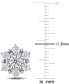 Серьги Macy's Moissanite Snowflake Cluster