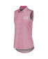 Women's Pink Arnold Palmer Invitational Deco Sleeveless Mattr Polo