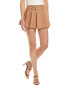 Фото #1 товара Harper Pleated Mini Skirt Women's Brown L