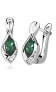 Charming silver earrings with stones SVLE0036SH8Z100