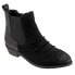 Фото #2 товара Softwalk Rockford S2058-003 Womens Black Wide Suede Ankle & Booties Boots 8.5