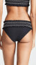 Tory Burch 264611 Women's Costa Hipster Bikini Bottom Black/New Ivory Size Small